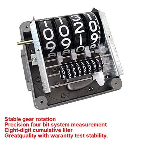 DOMINTY 4 Digital Diesel Gasoline Fuel Petrol Oil Flow Meter Counter Gauge BSPT/NPT 1" Accuracy 1% 20-120L/Min