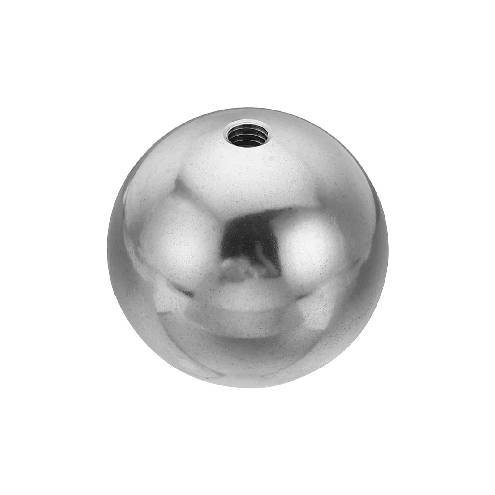 PATIKIL M6x40mm Ball Nuts Knob, 1 Pack Female Thread 304 Stainless Steel Round Blind Hole Screw Cap Cover for Lighting Machinery DIY Decoration, Silver