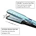 Hair Straightener, Mangee Extra wide Tourmaline Ceramic Flat Iron for All Hair Types with Adjustable Temperature Professional Straightener and Salon High Heat 200℉-450℉ Heats Up Fast (LightBlue)thumb 4