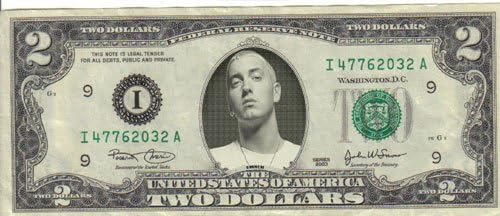 Eminem $2 Rare! $1 Marshall Mathers Slim Shady