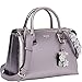 GUESS Women's Liya Satchel Pewter Handbag