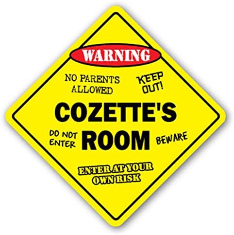 Cozette'S Room Sign Kids Bedroom Decor Door Children'S Name Boy Girl Gift 2PCS