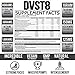 Inspired Nutraceuticals DVST8 White Diamond Reserve | Extreme Focus, Pump, and Energy Pre-Workout Powder Citrulline, Betaine, Dynamine, Astragin, Electrolytes | Laguna Sunrise| 40 Servings