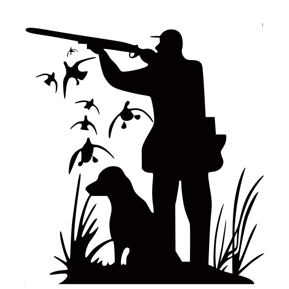 Hunting with A Dog Wall Decal