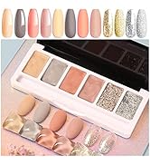 2022 Upgrade Gel Nail Polish Set , Soild Gel Nail Palette, Professional Cream Painting Gel for Na...