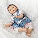 SanyDoll Reborn Baby Doll Soft Silicone Vinyl 22inch 55cm Lovely Lifelike Cute Baby Boy Girl Toy Cowboy Dress Doll
