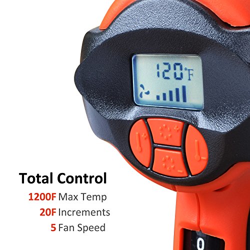 DuRyte Pro LCD Display Heat Gun with Precise Electronic Temperature