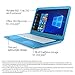 HP Stream 14-inch Laptop, Intel Celeron N3060 Processor, 4 GB SDRAM Memory, 32 GB eMMC storage, Windows 10 Home in S Mode with Office 365 Personal for one year (14-cb010nr, Aqua Blue)thumb 2
