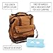 Fit & Fresh Douglas Insulated Lunch Bag for Adults/Office/Work/Fishing/Golfing/Boating, Brown