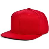Mitchell &amp; Ness Blank Basic Classic Adjustable Snapback Cap, Red