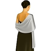 Shanlin Silk Feel Long Satin Patterned & Solid Color Scarves for Women in Gift Box