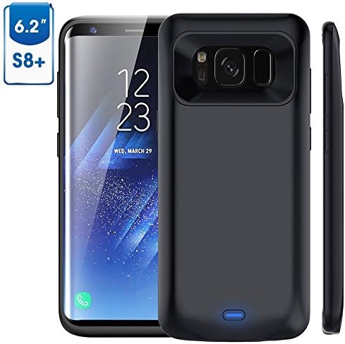 Galaxy S8Plus Battery Case External 5500mAh Protective Portable Power Charging Juice Pack (200% Extra) Black 6.2" inch