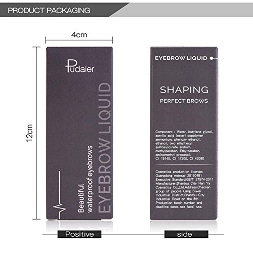 Oceaneshop Pudaier Brand Long Lasting Eye Cosmetic Gel Tint Cream Liquid Eyebrow Gel Brow Enhancers Natural Dye Paint