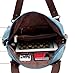 Fansela(TM Womens Simple Cool Graffiti Canvas Handbag Crossbody Tote Bag (Blue)