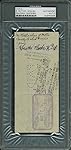 Yankees Babe Ruth & Christy Walsh Autographed 2.75x6.5 Check - PSA/DNA Certified