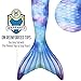 Fin Fun Limited Edition Mermaid Tail for Swimming for Girls and Kids Without Monofin, 10, Watercolor Waves