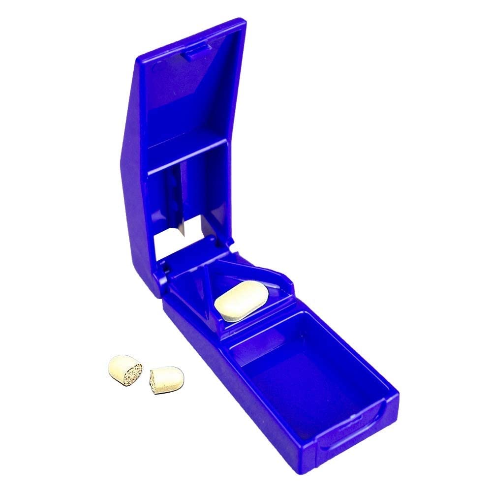 Pill Cutter with Container | Blue | Mobiclinic