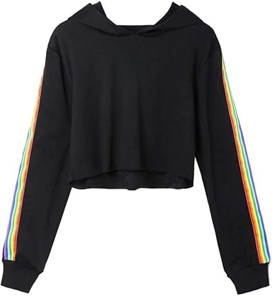 womens rainbow hoodie