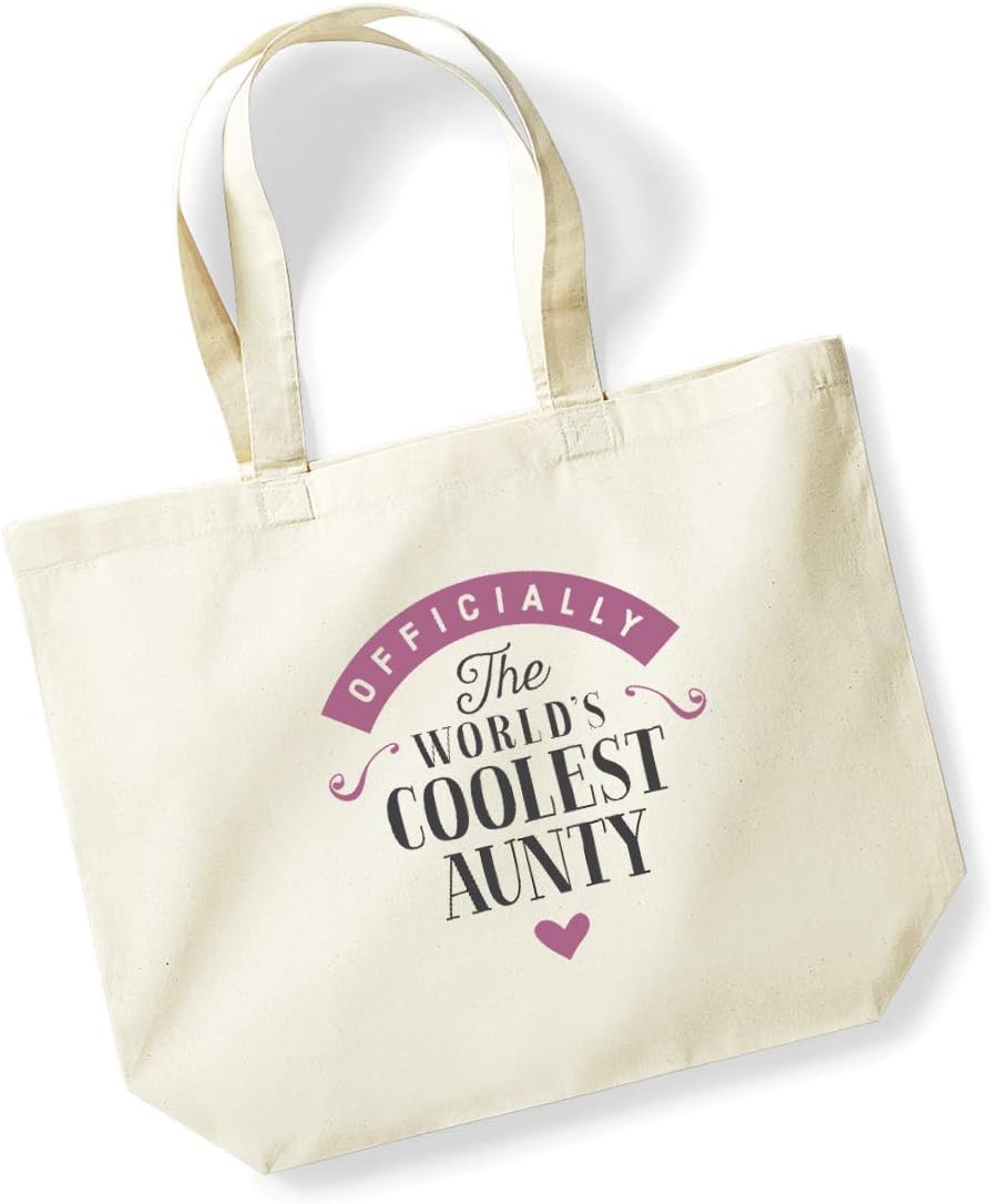 D Design Invent Print! Aunty Gift Bag Tote Shopping Bag Birthday Gift Present for Aunty Keepsake Idea