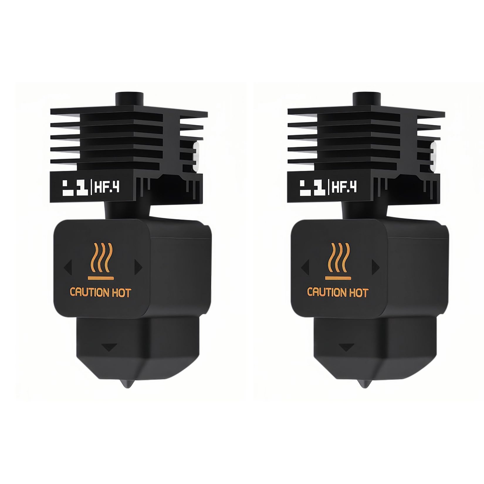 Photo 1 of 2PCS High Flow H2D Hotend Kit, 3D Printer Print Head Hot End Heating Block Kit with 0.4mm Hardened Steel Nozzle and Silicone Socks for Bambu Lab H2D, A1/A1 Mini