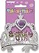Sparkling Gems Silver Birthday Girl Tiara - Fits Most Children, 1 Piece - Perfect for Birthday Parties and Dress-Up Fun