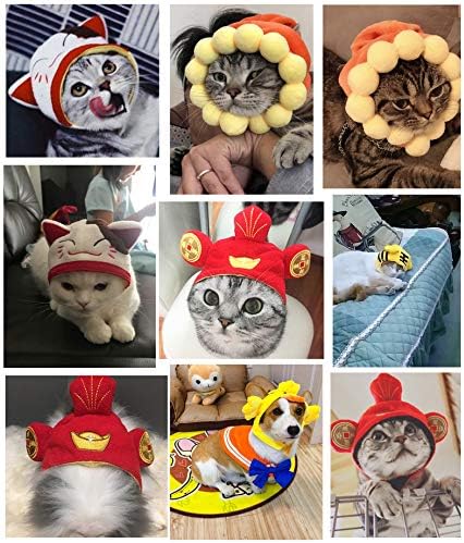 Dreamls Pet Hat, Funny Dog Cat Halloween Christmas Cap Headwear Costume Cap Party Headgear Hats Gift for Dogs Cats (Duck) - Image 5