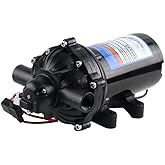 Everflo EF5500-BOX 5.5GPM 12V Diaphragm Pump-1/2 FNPT Connection, 5.5 GPM, Black