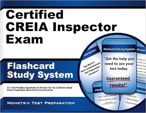 Certified Creia Inspector Exam Flashcard Study System Cci Test Practice Questions Review For The California Real Estate Inspection Association Examination Cards Cci Exam Secrets Test Prep Team 9781609715236 Amazon Com Books