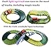 Car Track,Light Up Tracks Car(2-Pack) Glow in The Dark Racing Track Accessories Compatible with Most Tracks,Boys & Girls (style1：red+Blue)