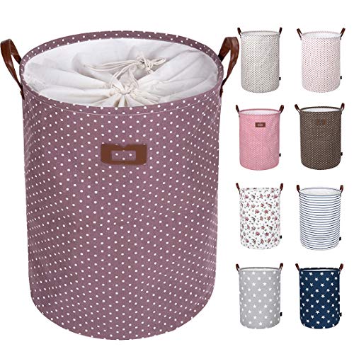 DOKEHOM 22Inches Freestanding Laundry Basket with Lid, Collapsible