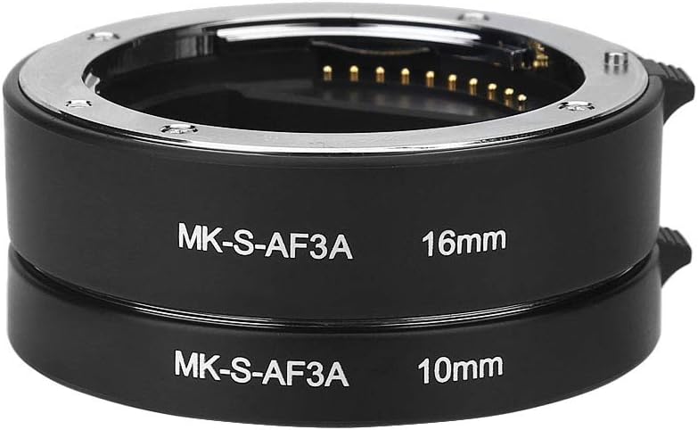VBESTLIFE Automatic Auto Focus 10mm 16mm Macro Extension Tube Set for Sony E Mount Camera, default