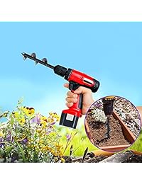 Broca Auger Bit, Antideslizante   3" x 12" Bombilla de Flor de Jardín HEX Shaft Auger, Earth Auger Bit, Post o Paraguas agujero Digger para 3 8" Broca de Conducción Hex.