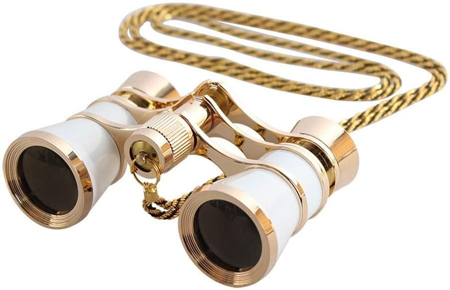 Eroswj Opera Glasses Binoculars Theater Glasses Mini Binocular Compact with Chain for Adults Women Kids in Musical Concert Multicolor (color : C)