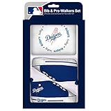 Baby Fanatic MLB Velcro-Closure Bib and High-Top Pre-Walker Set, Los Angeles Dodgers, Team Color