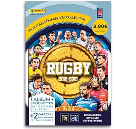 Panini 1 álbum + 3 Fundas, Rugby 2018 – 2019, 2421 – 014: Amazon.es: Juguetes y juegos
