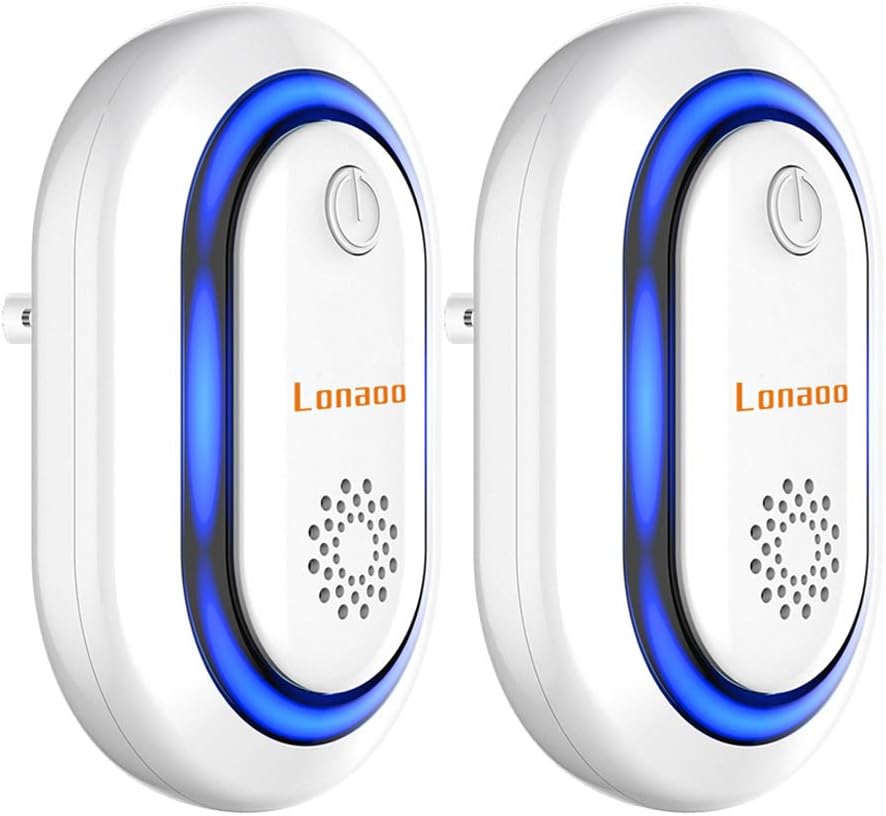 Ultrasonic Pest Repeller - UPGRADE Electronic Electromagnetic Simulation Pest Control Repellent Plug in Pest Reject for Anti Mice, Fruit Flies, Ants, Bed bugs, Cockroaches, Mosquitoes, Spiders,2 Pack