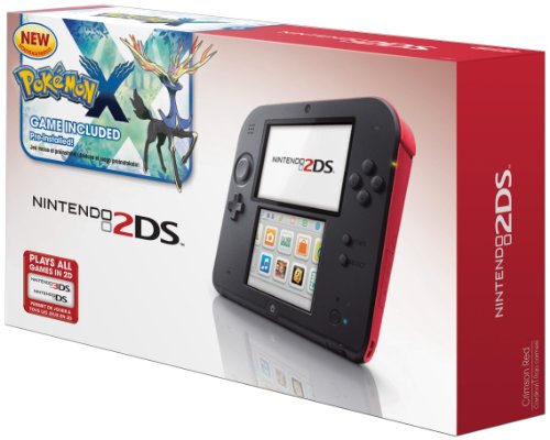 Nintendo 2DS Crimson Red With Pre-installed Pokémon X Game (Renewed)