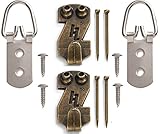 HangZ 12050 2-Hole D-Ring Picture Hanging Kit, 50lb