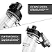 Infuser Water Bottle 25oz Sport Bottles with Dual Fruit Infusion Strainers, Leak-proof Flip Top Design, Anti-slip BPA Free Tritan Water Bottle by Ingenuity & Senhs (Black)