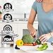 Aritan Cutting Kitchen(3-piece), Juice Grooves, Easy-Grip Handles Dishwasher Safe, Set of Three (Black)