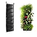Amgate 7 Pockets Vertical Wall Garden Planter Wall-Mounted Plant~ 11.8 in * 40 in ~ for Indoor/Outdoor Premium Strong & Durable Felt for Excellent Irrigation, Easy to Hang & Fill