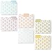 12 Pack Decorative Assorted Designer File Folder Set - 6 Different Colored Damask Designs - Letter Size with ½ Inch Cut Top Memory Tab - File Filing Organizers - 9.5 x 11.5 Inches