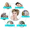 Rexiaoo-Sleep-Caps-Satin-Night-Sleep-Cap-Adjustable-Soft-Sleeping-Head-Cover-Bonnet-Hair-Loss-Cap-Salon-Bonnet-for-Women-and-Girls-2-Pack Sleep Caps, Satin Night Sleep Cap Adjustable Soft Sleeping Head Cover Bonnet Hair Loss Cap Salon Bonnet for Women and…