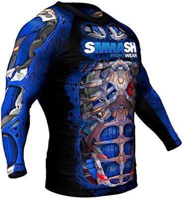 SMMASH Rashguard Longsleeve for Martial Arts Professional Sportswear, Slim Fit Compression Tops for Men Breathable and Light - Image 3
