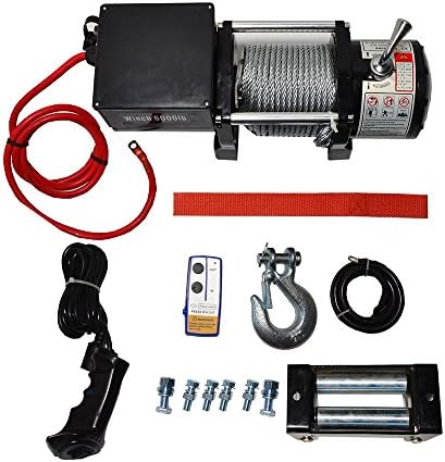 Micropower 6000 lbs Recovery Winch Combo Kit Electric 12V ATV UTV Snow Boat Trailer Truck SUV Jeep Plow Off Road