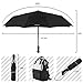 RAINYGO Umbrellas Travel Folding Automatic Umbrella Strong Windproof Compact 210T 10 Ribs Light Weight Auto Open Close