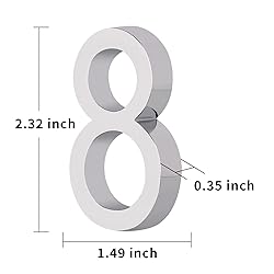 Self Adhesive Mailbox Numbers, Door Address Number