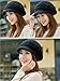 HINDAWI Winter Hats for Women Outdoor Warm Knit Snow Ski Crochet Skull Cap with Visor Black