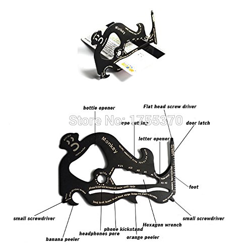 Pocket Monkey Multitool - Thin Wallet size for easy carry! Perfect EDC Gear! Pocket Monkey Multitool - Thin Wallet size for easy carry! Perfect EDC Gear!