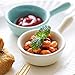 MonLiya 6 Pcs Ceramic Sauce Dishes Colorful Mini Bowl Set Ketchup Side Dish Tableware Condiment Relish Plate Seasoning Soy Sauce Dishes Stackable Ramekins with Grip Handle (6pcs Sauce Dishes)